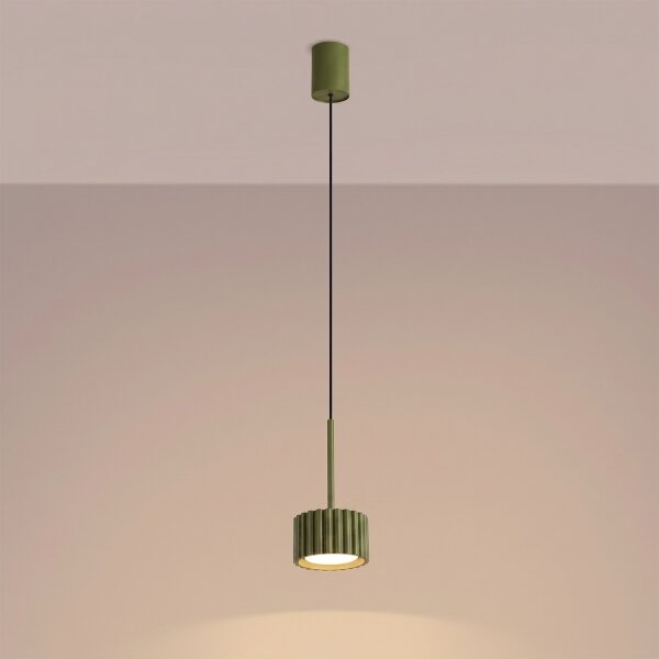 Sollux SL.2679 - Lampadario a sospensione AURA su cavo 1xGX53/10W/230V verde