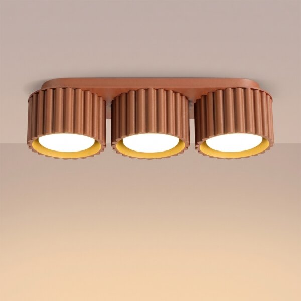 Sollux SL.2632 - Faretto AURA 3xGX53/10W/230V arancione