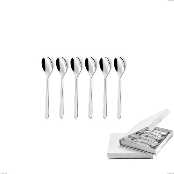 Confezione a libro 6 pezzi cucchiaini caff� Griffe, Acciaio inox 18.10 (AISI304) , spessore 3.0 mm