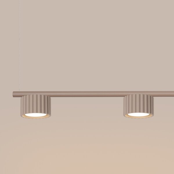 Sollux SL.2702 - Lampadario su cavo AURA 4xGX53/10W/230V tortora