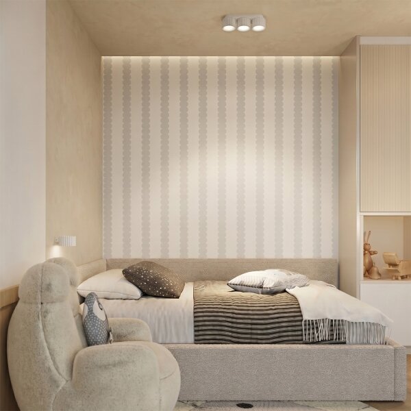 Sollux SL.2612 - Lampada da parete AURA 1xGX53/10W/230V bianca