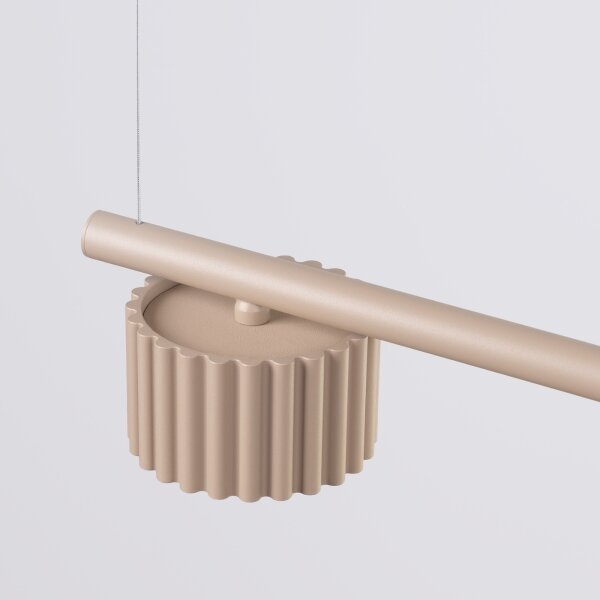 Sollux SL.2702 - Lampadario su cavo AURA 4xGX53/10W/230V tortora