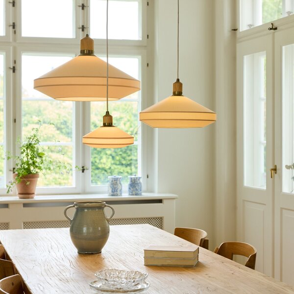 Lampada a sospensione Halo Design, PARIS SOFT, dimmerabile, Sala da pranzo, Tessuto / Tessile, Design