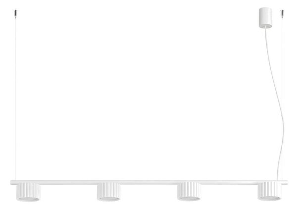 Sollux SL.2695 - Lampadario a sospensione su cavo AURA 4xGX53/10W/230V bianco