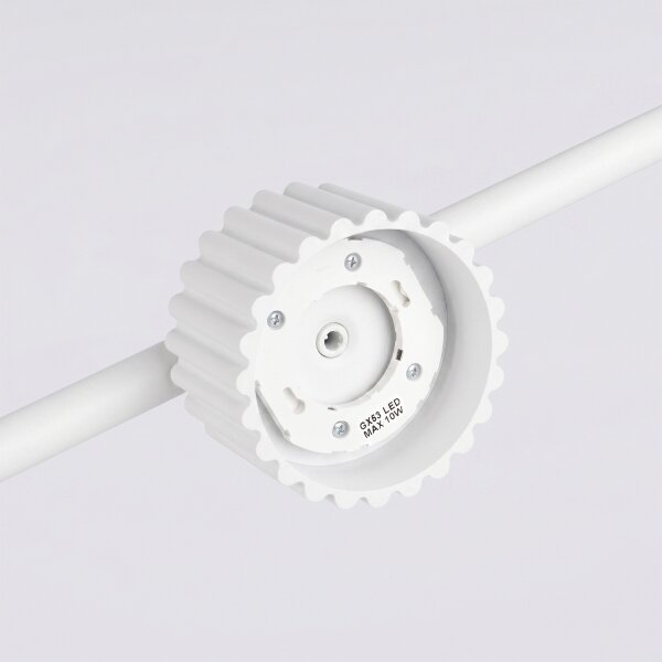 Sollux SL.2695 - Lampadario a sospensione su cavo AURA 4xGX53/10W/230V bianco