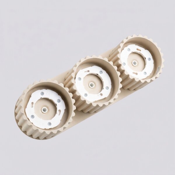 Sollux SL.2630 - Faretto AURA 3xGX53/10W/230V colore crema