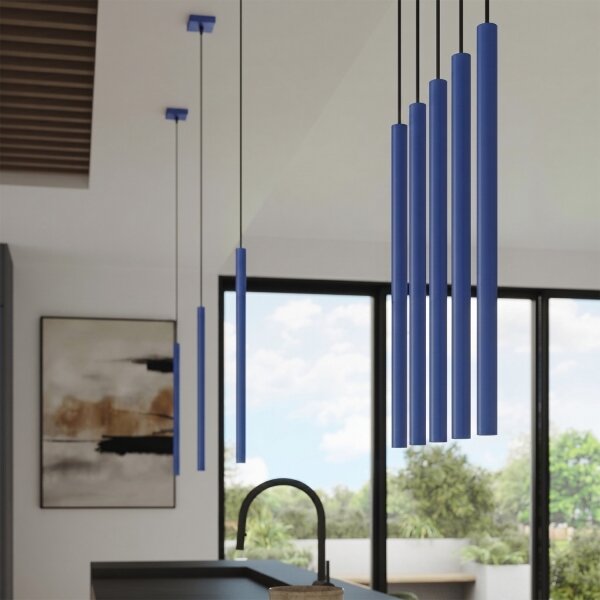 Sollux SL.2125 - Lampada a sospensione su cavo PASTELO 1xG9/8W/230V blu