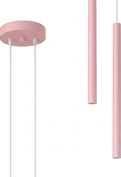 Sollux SL.2130 - Lampadario sospeso a cavo PASTELO 2xG9/8W/230V rosa