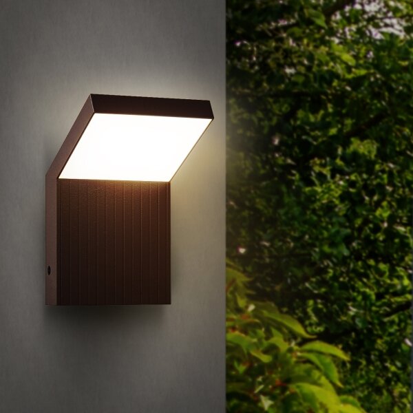 Brilagi - Lampada da parete esterna LED RIANO LED/8W/230V marrone IP65