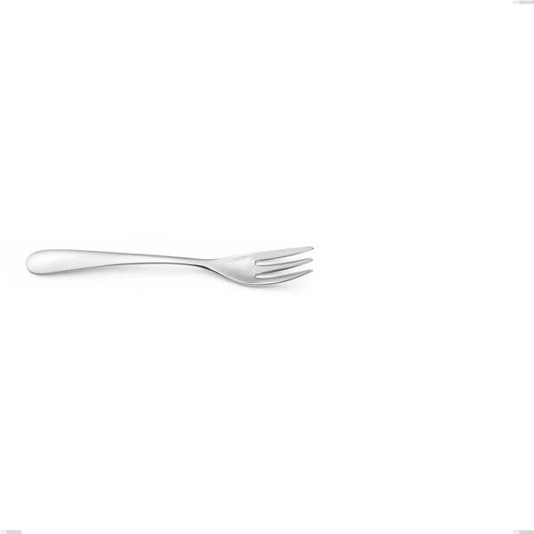 Forchetta dolce Hotel, Acciaio inox 18.10 (AISI304), spessore 2.5 mm, lunghezza 189 mm inox lucido