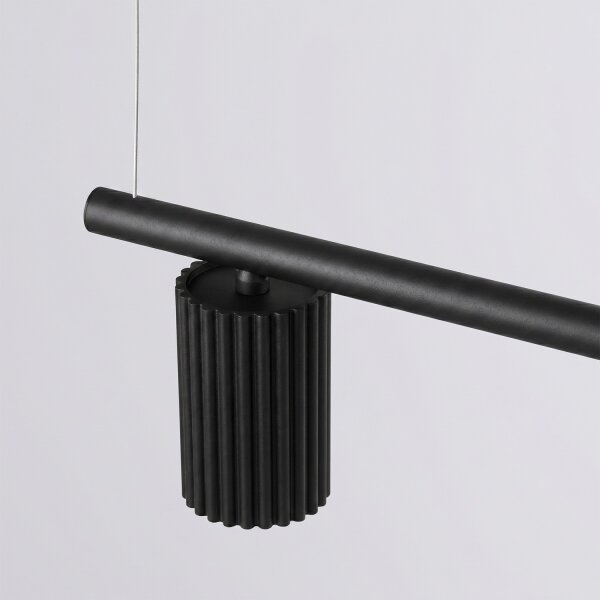 Sollux SL.2712 - Lampadario a cavo KARBON 4xGU10/10W/230V nero