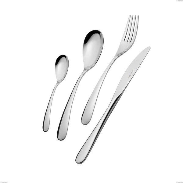 Forchetta dolce Hotel, Acciaio inox 18.10 (AISI304), spessore 2.5 mm, lunghezza 189 mm inox lucido