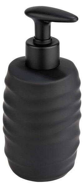 Dispenser per sapone nero opaco in ceramica 400 ml Illana – Wenko