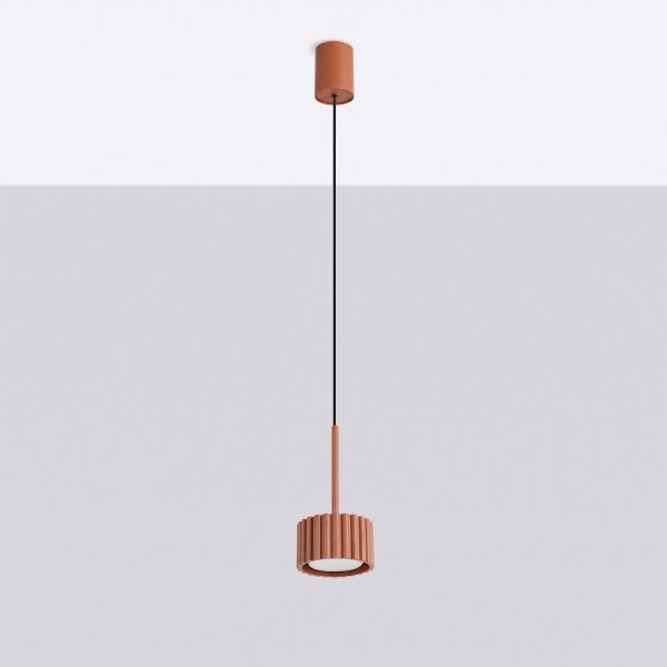 Sollux SL.2680 - Lampada a sospensione AURA su cavo 1xGX53/10W/230V, rossa