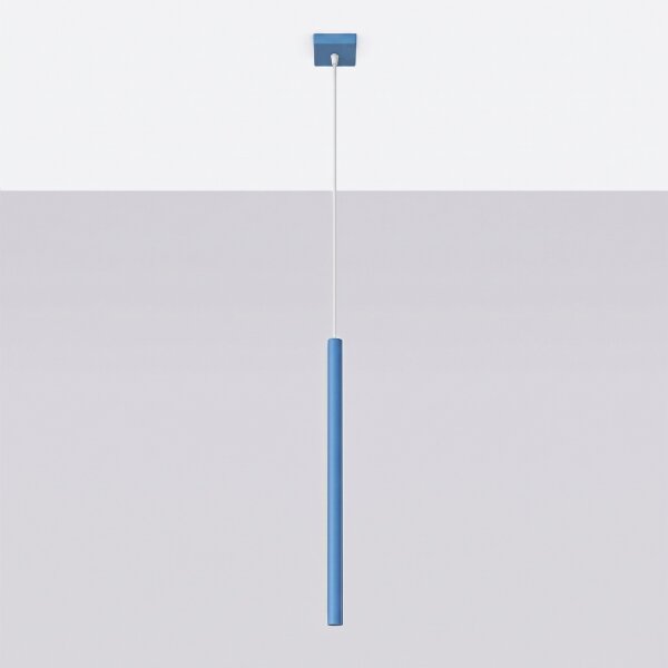 Sollux SL.2149 - Lampadario su cavo PASTELO 1xG9/8W/230V blu