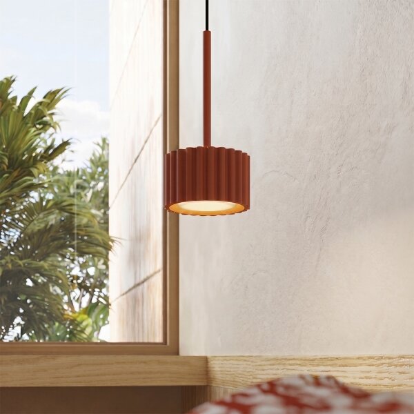 Sollux SL.2680 - Lampada a sospensione AURA su cavo 1xGX53/10W/230V, rossa
