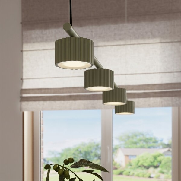 Sollux SL.2698 - Lampada a sospensione su cavo AURA 4xGX53/10W/230V verde