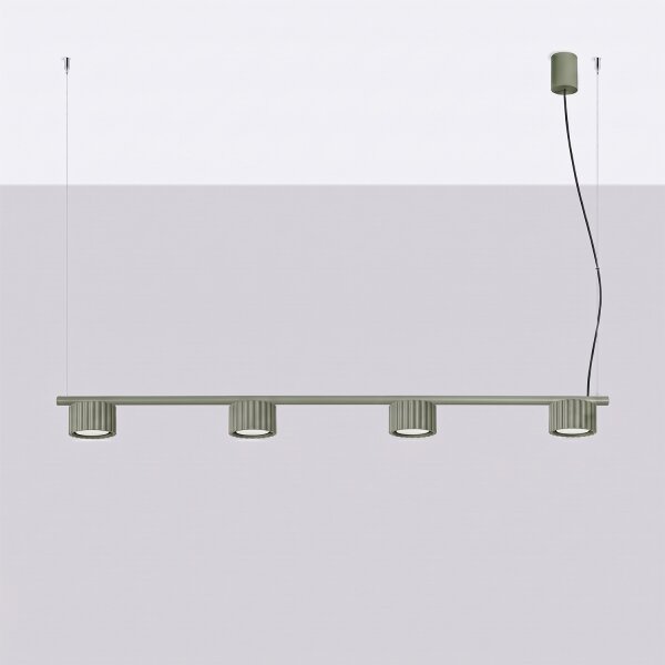 Sollux SL.2698 - Lampada a sospensione su cavo AURA 4xGX53/10W/230V verde