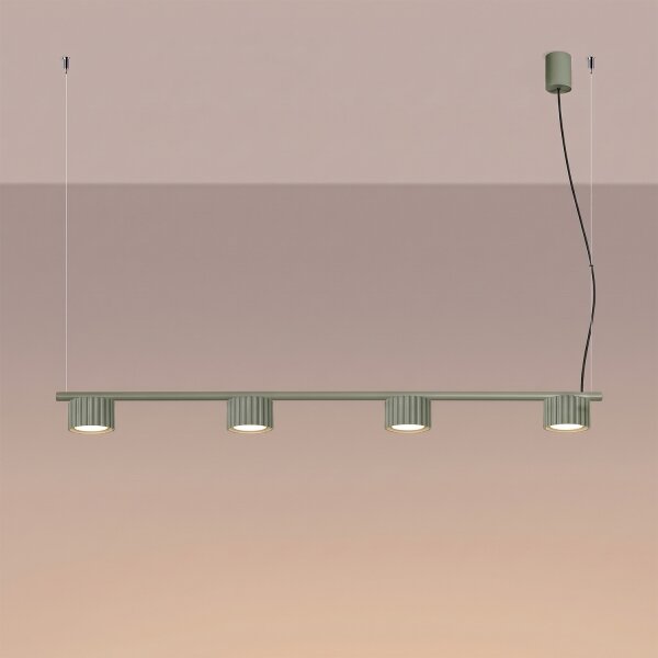 Sollux SL.2698 - Lampada a sospensione su cavo AURA 4xGX53/10W/230V verde