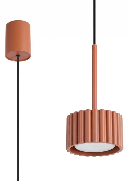 Sollux SL.2680 - Lampada a sospensione AURA su cavo 1xGX53/10W/230V, rossa