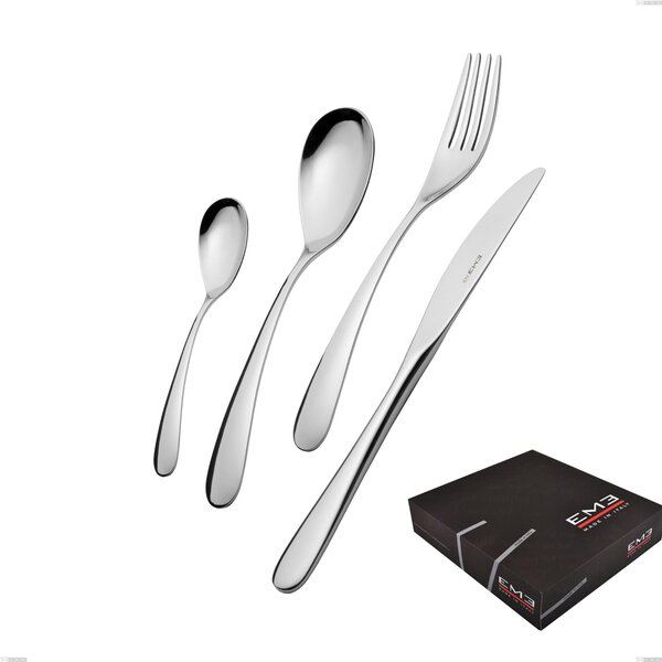 Set di posate 75 pezzi Hotel in confezione regalo, Acciaio inox 18.10 (AISI304), spessore 2.5 mm