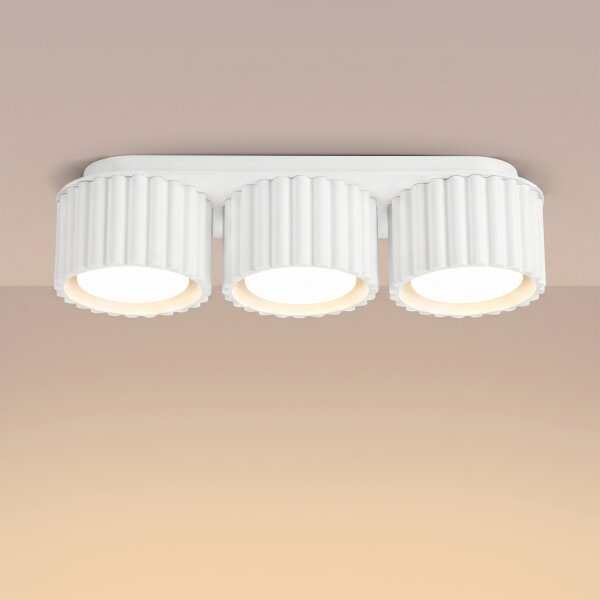 Sollux SL.2628 - Faretto AURA 3xGX53/10W/230V bianco