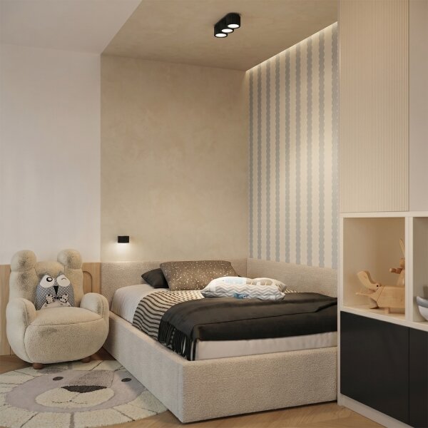 Sollux SL.2613 - Applique AURA 1xGX53/10W/230V nero