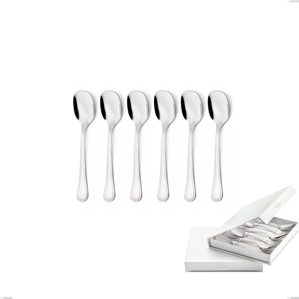 Confezione a libro 6 pezzi cucchiaini gelato Impero, ACCIAIO INOX 18.10(AISI304), spessore 2.5 MM