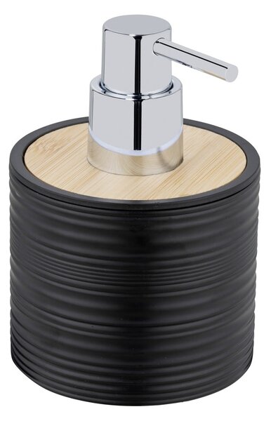 Dispenser per sapone nero opaco in plastica 350 ml Lyon – Allstar