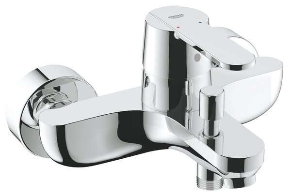 Single-lever bath and shower mixer - GROHE - Get - Wall-mounted - Threaded connection - Metal rosettes