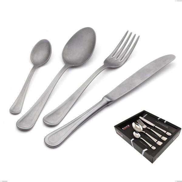 Servizio Posate 24 Pezzi IMPERO RETRO' in acciaio inox 18/10 lucidatura opaca 2,5 mm di spessore