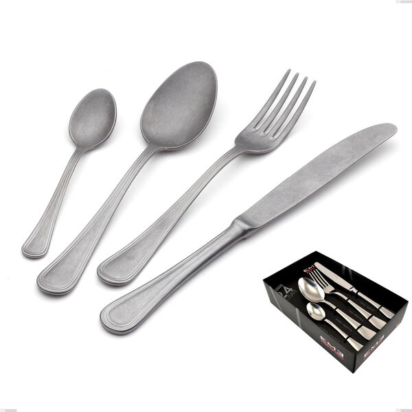 Confezione vetrina 24 pezzi Impero Retro, Acciaio inox (Aisi 304) vintage
