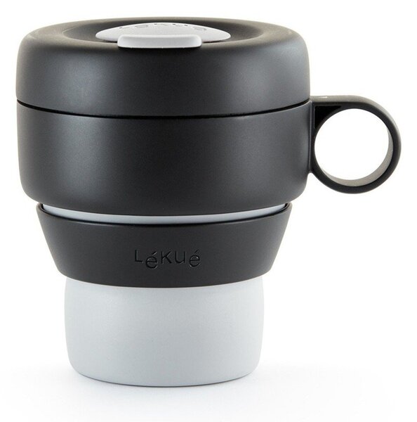Tazza termica nera 400 ml To Go – Lékué