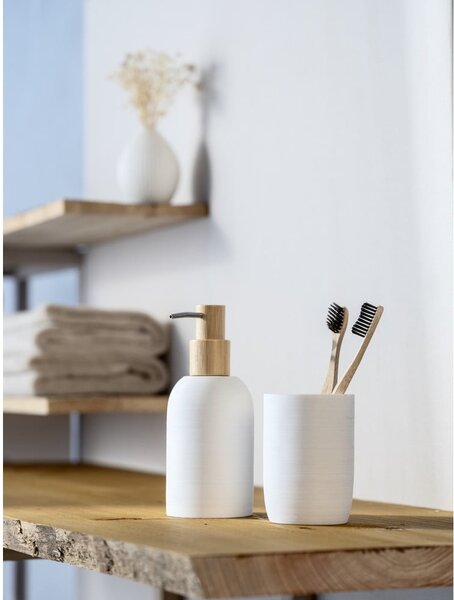 Dispenser per sapone bianco opaco in poliresina 250 ml Altavalle – Wenko