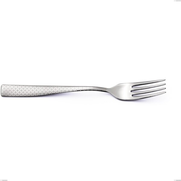 Forchetta tavola Infinity Monogran, Acciaio 18/10 (aisi 304) incisione laser, spessore 2.5 mm, lunghezza 214 mm
