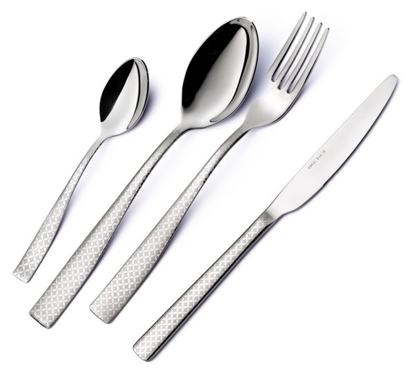 Confezione vetrina 6 pezzi moka Infinity Monogran, Acciaio 18/10 (aisi 304) incisione laser, spessore 2.5 mm
