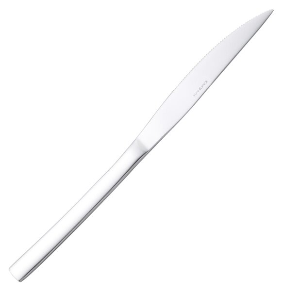 Coltello da tavola JOY in acciaio 18.10 AISI430, spessore 2 mm, Lunghezza 237 mm manico in acciaio lucido lavabili in lavastoviglie