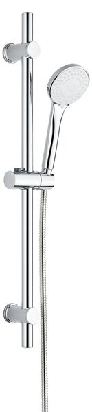 Set per doccia color argento lucido in acciaio inox con doccetta/con supporto scorrevole 70 cm Uno – Allstar