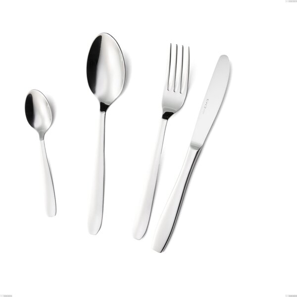 Coppia insalata katya, Acciaio inox Aisi 304 Posate Lucide, spessore 2 mm, lunghezza 230 mm