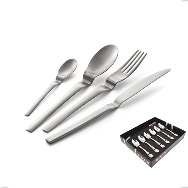 Confezione vetrina 6 pezzi moka Joy Up 2.00 mm acciaio 18/10 Sabbiato, Acciaio 18/10 (AISI 304), spessore 2,00 mm