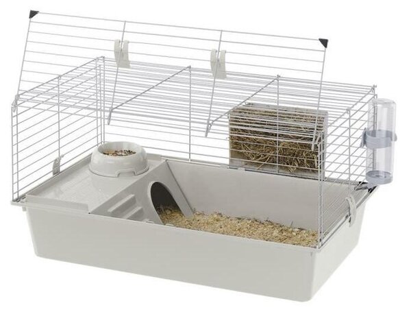 Guinea pig cage 77*48*42 cm - House. bowl. rack and water trough - FERPLAST