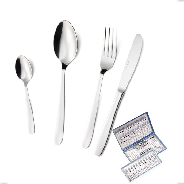 Astuccio 75 pezzi katya, Acciaio inox Aisi 304 Posate Lucide, spessore 2 mm