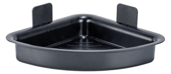 Mensola da bagno senza foratura nera in plastica Parma – Allstar