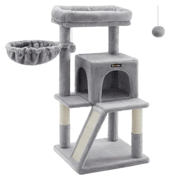 FEANDREA - Tiragraffi per gatti con piattaforma, grigio