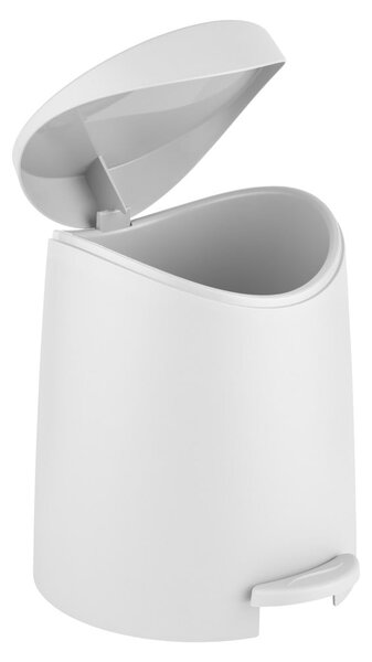 Cestino per la spazzatura bianco opaco in plastica con pedale 3 l Portes – Allstar