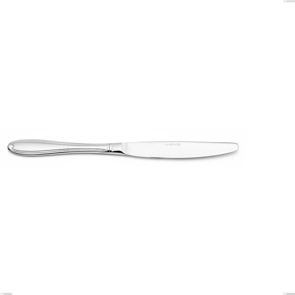 Coltello tavola Kappa, Acciaio inox 18.10 (AISI304), spessore 2.5 mm, lunghezza 233 mm inox lucido