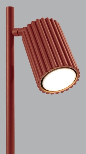 Lampada da tavolo color mattone (altezza totale 43 cm) Gleam – Sollux