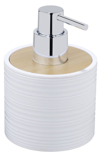 Dispenser per sapone bianco opaco in plastica 350 ml Lyon – Allstar