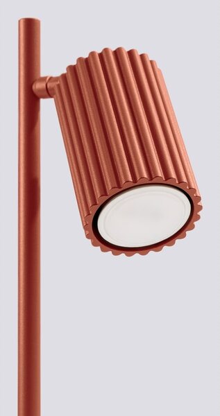 Lampada da tavolo color mattone (altezza totale 43 cm) Gleam – Sollux