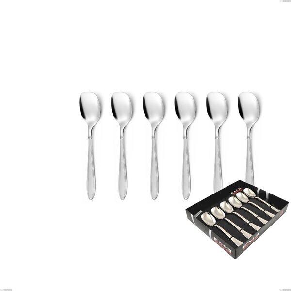 Confezione vetrina 6 pezzi gelato Kappa Sabbiato, 18/10 (AISI304) , spessore 2,5 mm